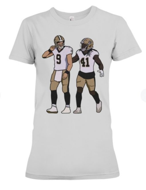 Drew brees protective official merch white shirt