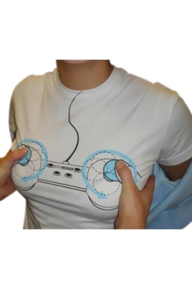 Game Controller Printed Unisex Women Tee Shirt