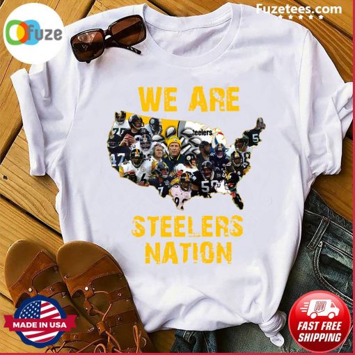 Pittsburgh Steelers We Are Steelers Nation American Map United States T-Shirt