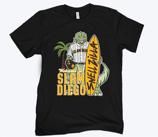 SNELLZILLA WELCOME TO SLAM DIEGO T-SHIRT