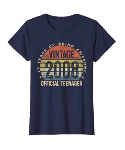 2008 Official Teenager 13 Years Of Being Awesome Shirt