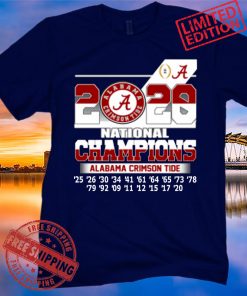Alabama Crimson Tide National Championship 18 Times 2020 Tee Shirt