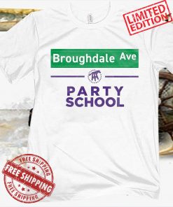 BROUGHDALE AVE PARTY SCHOOL TEE SHIRT