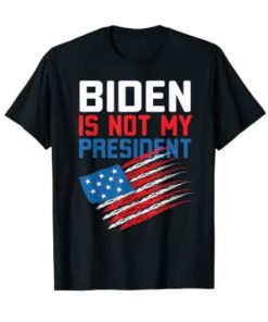 Biden not my president shirt USA Flag 2021 T-Shirt