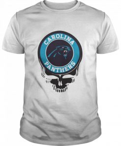 Carolina panthers football skull Tee shirt