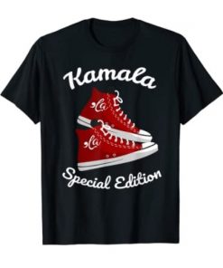 Comma La - Kamala Harris Vintage Sneakers T-Shirt