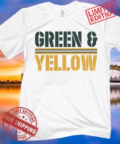 Green and Yellow Shirt Green Bay Football