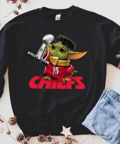 Hoodies Kansas City Chiefs Baby Yoda Star Wars Super Bowl 54 2020 LIV Champions February 2 2020 Football Team Dad Mon Kid Fan Gift T-Shirt