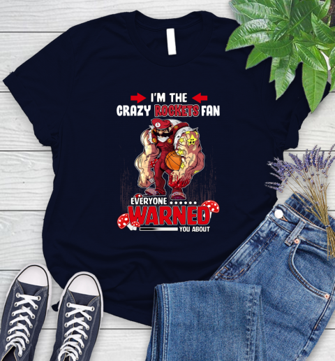 Houston Rockets NBA Basketball Mario I'm The Crazy Fan Shirt