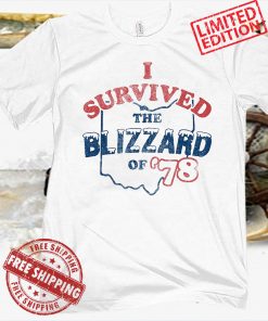 I SURVIVED THE BLIZZARD OF 78' TEE SHIRT