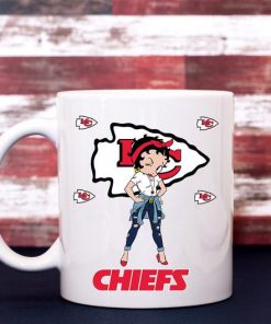 Kc Kansas City Chiefs Betty Boop Coffee Mug Cup