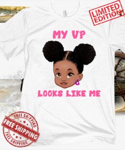 Kids My VP Looks Like Me Toddler Black African Girl Gift T-Shirt