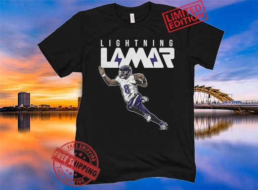 Lightning Lamar Jackson Shirt Baltimore - NFLPA Licensed