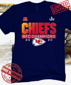 Men's Kansas City Chiefs AFC Conference Champions 2020 - 2021 T-Shirt