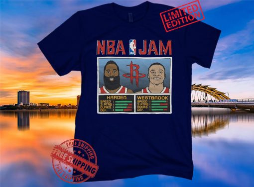 NBA Jam Rockets Harden And Westbrook Tee Shirt