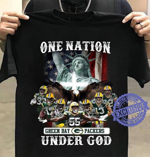 One nation green bay packers under god unisex shirt