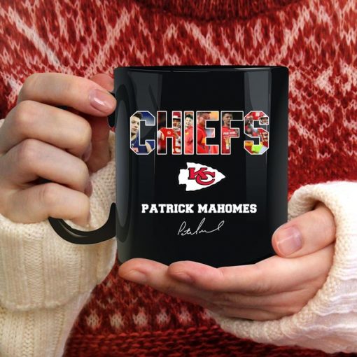 Patrick Mahomes Chiefs Coffee Mug, Kansas City Chiefs, Kc chiefs Cup, Youth Baseball Gift, Black Cup