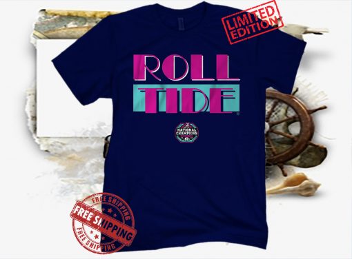 Roll Tide Miami Tee Shirt - Licensed by Alabama