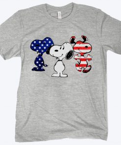 Snoopy American flag Independence day unisex shirt