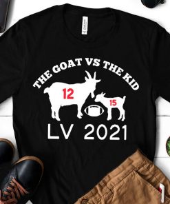 The Goat Vs The Kid Super Bowl 2021 Shirt, Game Day Shirt, Tampa Bay Buccaneers Shirt, Kansas City Chiefs Shirt