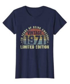 Vintage 1971 Limited Edition 50th Birthday 50 Years Old Gift Classic T-Shirt