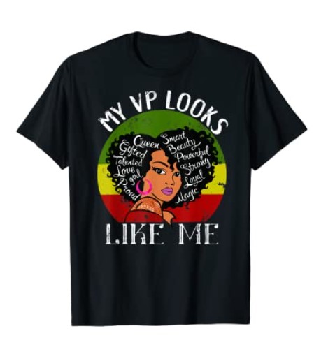 Vintage My VP Looks Like Me Black America Pride My VP Looks Like Me T-Shirt