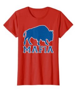 Vintage Retro Bills Fan Mafia Red Buffalo Sports Fan Football Sweatershirt