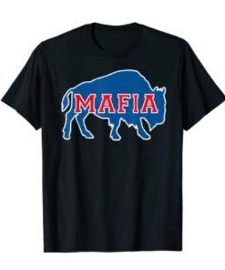 Vintage Retro Bills Fan Mafia Tee Buffalo Sports Fan Football Shirt