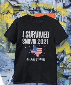 I Survived Snovid 2021, Texas Snowstorm Shirt, Texas Stay Strong Tee, Support For Texas