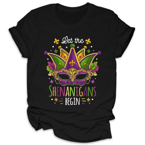 Let The Shenanigans Begin Funny Mardi Gras 2021 Shirt, Gift For Men Women