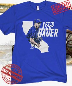Let's Go Bauer Blue Shirt L.A. - MLBPA Licensed