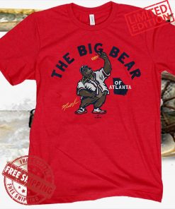 Marcell Ozuna Big Bear of Atlanta Apparel Tee MLBPA Licensed