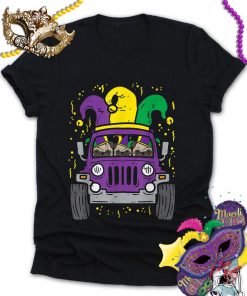 Mardi Gras Monster Truck Jester Pug, Carnival Dog Owner Boys Classic Shirt, Dog Lover Shirt