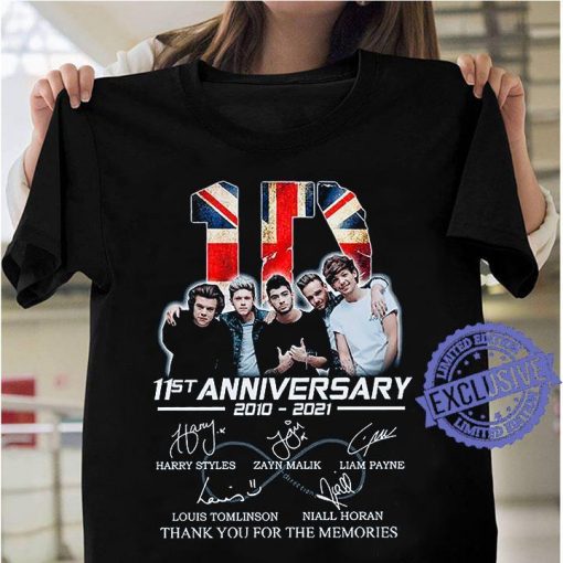 11st anniversary 2010 2021 thank you for the memories classic t-shirt