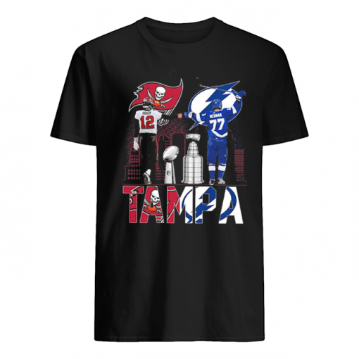 2021 Brady and Redman Buccaneers and Tampa Lighting Tshirt