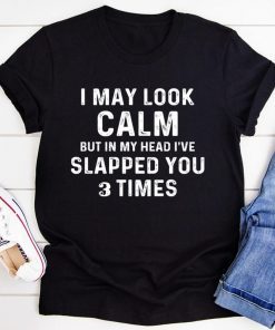 3 Times I May Look Calm But In My Head I’ve Slapped You T-Shirt