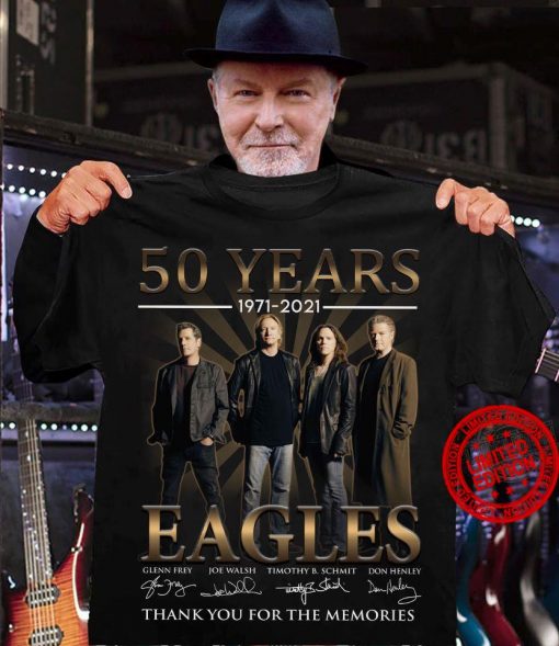 50 Years 1971 2021 Eagles Thank You For The Memories T-Shirt