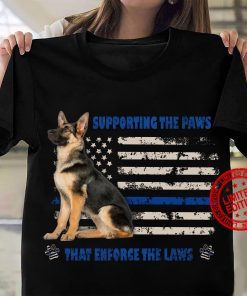 American Supporting The Paws That Enforce The Laws Shirt