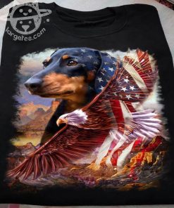 Dachshund American Patriot Dachshund Lover Flag US Shirt