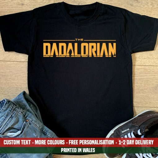 Dadalorian T Shirt Funny Star Mandalorian Wars Disney+ Dad Fathers Day Gift Top 2021