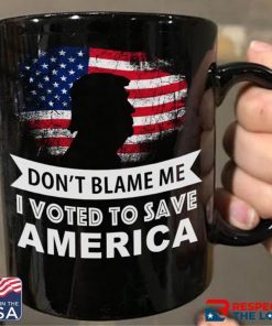 Don't Blame Me I Voted to Save America Trump Coffee Mug Design