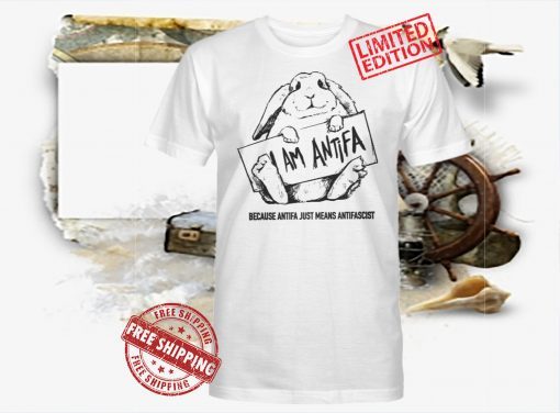 I Am Antifa Because Antifa Just Means Antifascist Official T-Shirt