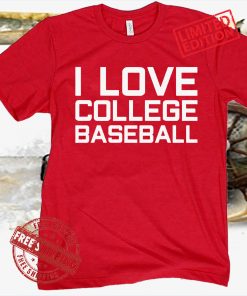 I LOVE COLLEGE BASEBALL ARK TEE SHIRT