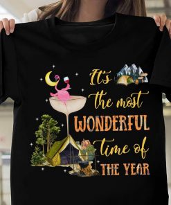 It's The Most Wonderful Time Of The Year Funny Flamingo Camping Shirt, Funny Gift Women girl kids