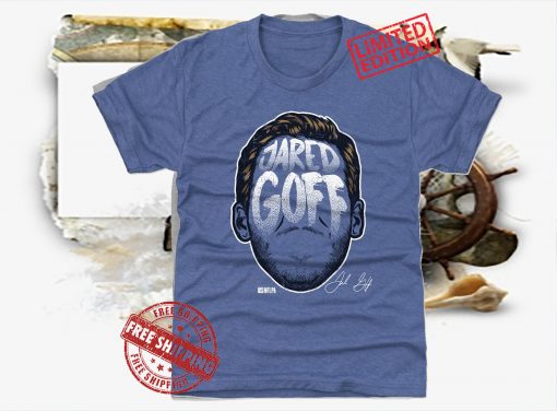 Jared Goff Player Silhouette Official Tee Shirt