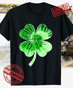 Nn Green Tie Dye Shamrock Four Leaf Clover Gift For Irish 2021 Shirt