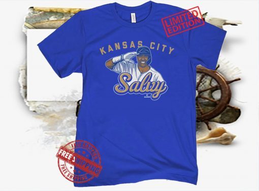 SALVY SALUTE Kansas City of Salvador Perez T-Shirt