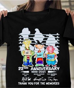 The Memories Signatures Ed Edd Eddy 22nd Anniversary 1999 - 2021 Official Tee
