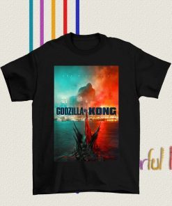 2021 Godzilla vs Kong T shirt, Godzilla vs Kong Official Poster T-Shirt