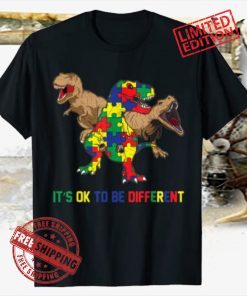 Autism Awareness Dinosaur Lovers Dino Gift Boys Girls Kids Shirts